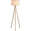 HOMCOM Lampadaire trépied style scandinave 40 W max. dim. 45L x 45l x ...