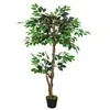 Outsunny Plante artificiel ficus H1,2m