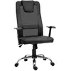 HOMCOM Fauteuil de bureau ergonomique réglable synthétique maille noir