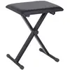 HOMCOM - banquette piano - Métal - 39x29x47cm - Noir