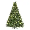 HOMCOM Sapin de Noël artificiel 700 LED blanc chaud H2,1 m