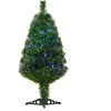 HOMCOM Sapin de Noël artificiel fibre optique LED multicolore H90 cm