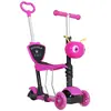 HOMCOM Trottinette pour enfants trottinette 3 roues évolutive 3 en 1 h...