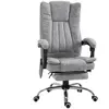 Fauteuil de bureau direction massant chauffant HOMCOM - Gris - Réglabl...