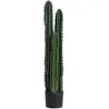 Outsunny Cactus artificiel grand réalisme plante artificielle grande taille dim. ø 17 x 100H cm vert