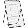 HOMCOM - filet de rebond de football - PE - 123x73x178.5cm - Noir, Blanc