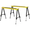 Lot de 2 tréteaux pliables réglables en hauteur DURHAND - Surface anti...