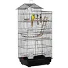PawHut Cage à oiseaux 46 x 36 x 100 cm 4 mangeoires 3 perchoirs cage p...