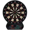 HOMCOM Cible jeu de fléchettes électronique 27 jeux 8 joueurs affichage LED