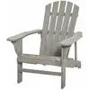 Outsunny Fauteuil de jardin style nordique bois sapin gris effet vieilli