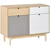 Buffet bas - HOMCOM - Design scandinave - 2 placards - Tiroirs couliss...