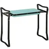 Tabouret de Jardin Outsunny Acier 58x28x49cm Vert