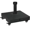 Outsunny Pied de parasol base de lestage parasol carré hdpe surface granuleuse noir