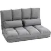 Chauffeuse inclinaison dossier 102x73x60cm Gris - HOMCOM - Contemporai...