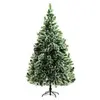 HOMCOM Sapin de Noël artificiel aspect Nordmann enneigé H.210 cm