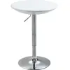 HOMCOM Table de Bar Ronde Mange-Debout Bistro pivotant Hauteur réglabl...