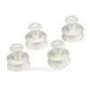 Jeu 4 roulettes panier superieur pour lave vaisselle whirlpool