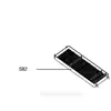 Support gris foncé complet pour lave vaisselle arthur martin electrolux faure