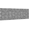 ID MARKET Brise vue occultant 1,8 x 10 m motif pierre grise 160 gr-m²