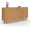 Buffet 160 cm ARCHIE 4 portes design arche bois façon chêne