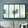 ID MARKET - Miroir verriere 4 bandes design industriel 110X70 cm