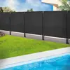 IDMARKET ID MARKET - Brise vue renforcé 1,5 x 10 m noir 220 gr/m² luxe pro