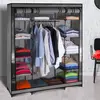 IDMarket Armoire De Rangement Paris Dressing Penderie Xxl Tissu