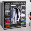 IDMarket Armoire De Rangement New York Dressing Penderie Xxl Tissu