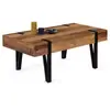 IDMARKET Table basse AUSTRIA 1 tiroir bois pied épingle