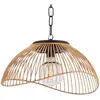 IDMARKET Lampe Solaire Extérieure Sydney Suspension En Métal Effet Rotin