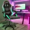 IDMARKET Fauteuil de gaming LED LUC avec repose-pied, coussin de tête ...