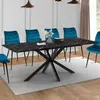 IDMARKET Table à manger extensible rectangle ALASKA 6-10 personnes eff...