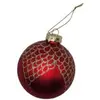 Féérie Lights & Christmas - 3 Boules de Noël Verre - Diam. 80 mm - Rouge