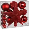Atmosphera Kit de décorations pour sapin de noël - 18 Pièces - Rouge