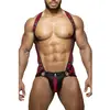 Ensemble Harnais + Jockstrap TITANO Noir-Bordeaux L/XL