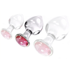 Plug Bijou en verre DIAMOND GLASSY M 7.5 x 3.4cm 