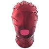 Cagoule de soumission avec Ouverture Bouche Rouge 