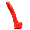 Gode en silicone STRETCH N°7 - 32 x 7cm Rouge 