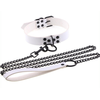 Collier-Laisse PUNK Blanc 