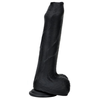 Gode en silicone NOPI 16 x 4cm Noir 