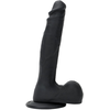 Gode en silicone RELIK 17 x 4cm Noir 