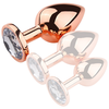 Plug Bijou anal PINKYGOLD L 8.5 x 4cm Bijou transparent 