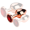 Plug Bijou anal REDGOLD M 7.5 x 3.3cm Bijou Rouge 