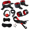 Coffret BDSM EYE-SPLICE Noir-Rouge 8 pièces 