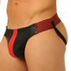 Jockstrap FIST LEATHER Noir-Rouge XL