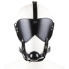 Masque + Baillon boule GAG BLIND Noir 