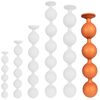 Gros chapelet anal BULBY BUTT XXXL 45 x 8.7 cm Orange 