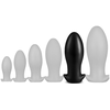 Plug Silicone SAURUS EGG XXL 18.5 x 8.3cm Noir 