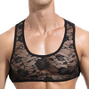 Crop court Dentelle Noir XL