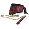 Collier avec Laisse SCANDAL Rouge 
